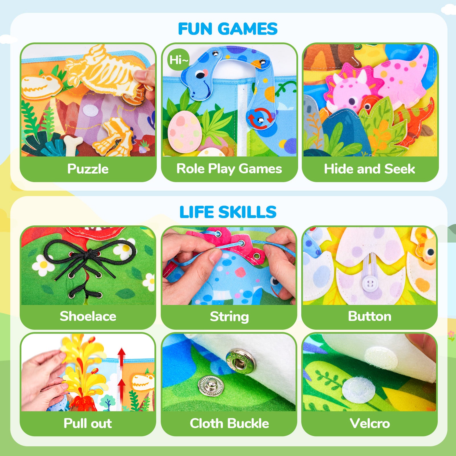 Busy Book– Dinosaur Edition