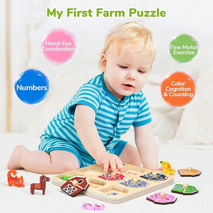 Farm Animals Peg Puzzle