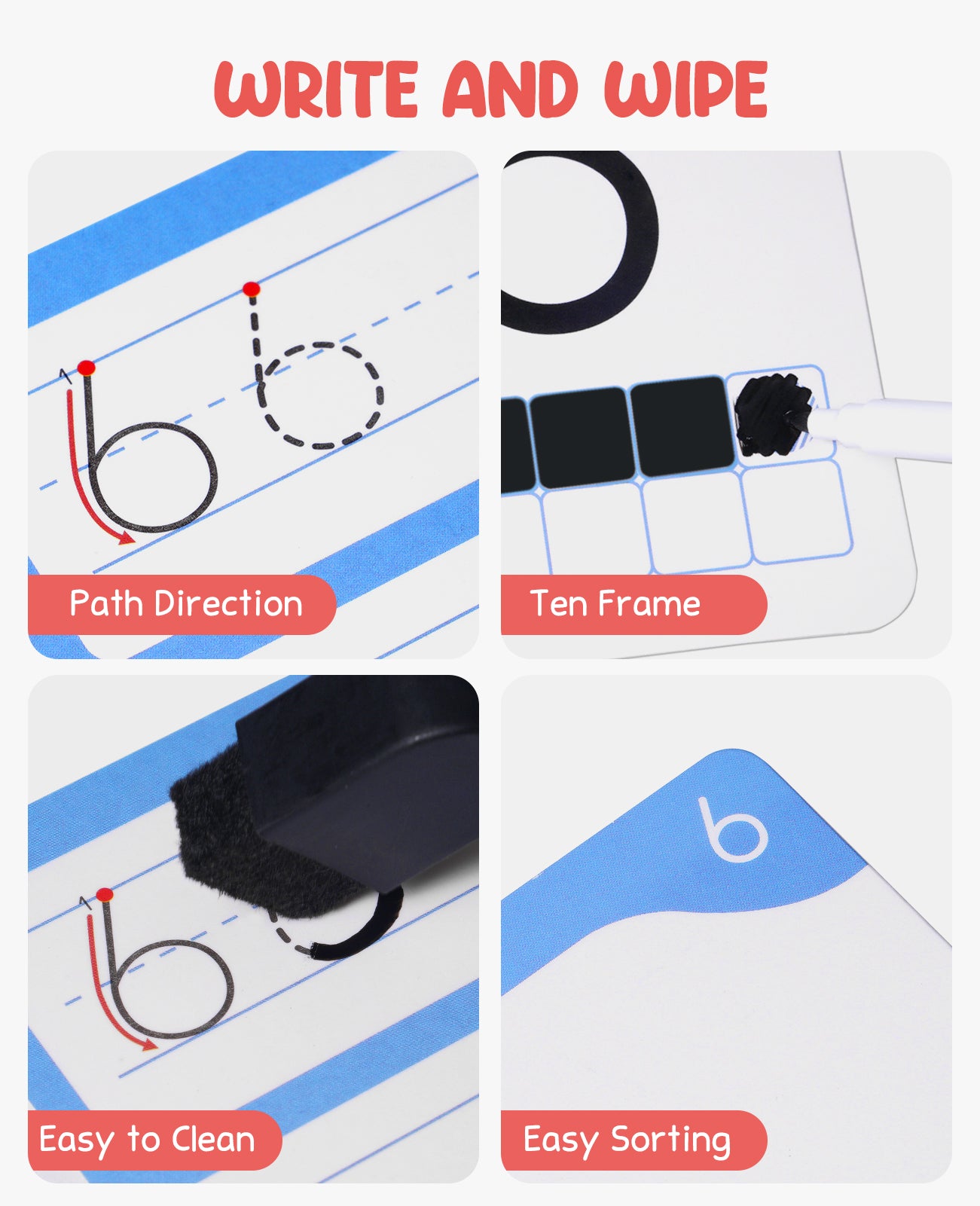 Dry Erase Alphabet and Number Flash Cards