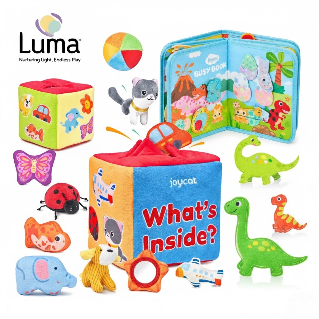 Soft Feely Box + Dinosaur Busy Book