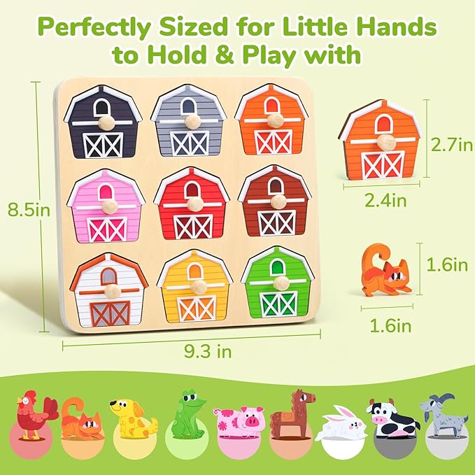 Farm Animals Peg Puzzle